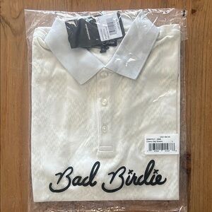 Bad Birdie Classic White Polo